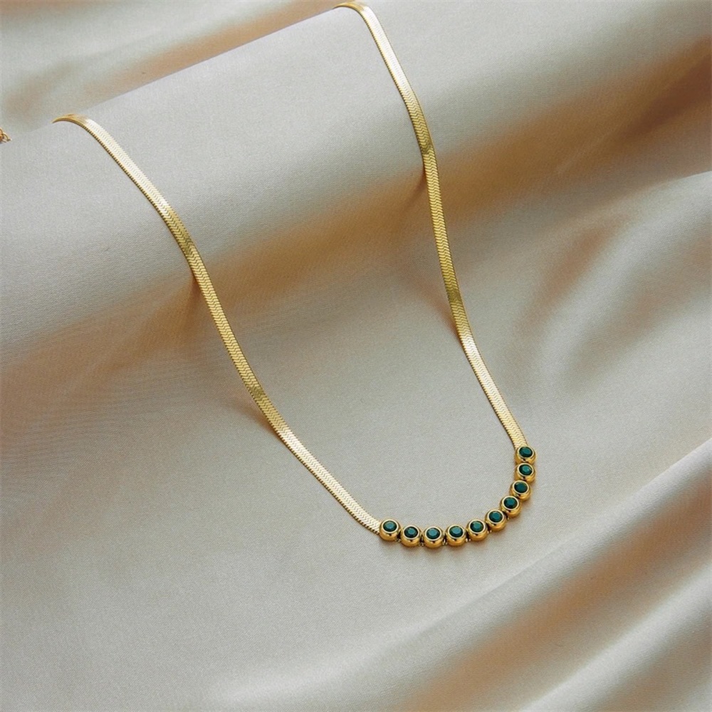 ◾️18K Gold Plated Cubic Zircon Necklace